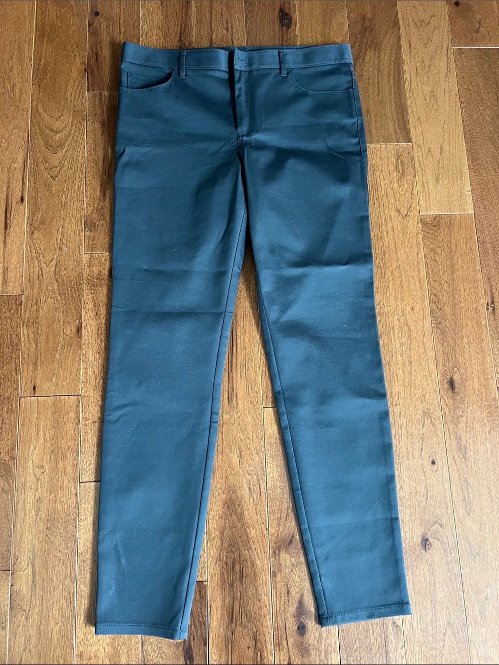 Club Monaco Women's Teal-Blue Skinny Jeans